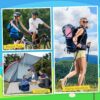 61596e0275040050 Macarrie 3 Pcs 0 Degree Camping Sleeping Bags Bulk for Adults Kids, Warm Weather Youth Sleeping Bags for Boys Girls Ages 8-12, Portable Compact with Compression Sack for Hiking Backpacking Outdoor