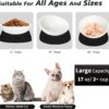 615a42849c351da5 2Pcs Cat Bowls Elevated Cat Food Bowl Adjustable Cat Dish Anti-Slip and Anti-Noise Raised Cat Bowl Protecting Pet’s Spine Thickened Plastic Bowl Suitable for Indoor Cats, 17 Oz