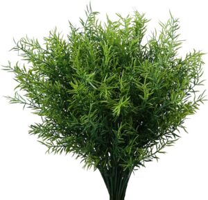 6175ac9bbdb9a1a8 Artificial Plants Flowers Grass Shrubs 8 Pack No Fade Faux Plastic Flowers Outdoor for Farmhouse Garden Porch Patio Indoor Wedding Decoration Greenery Fake Plants uv Resistant