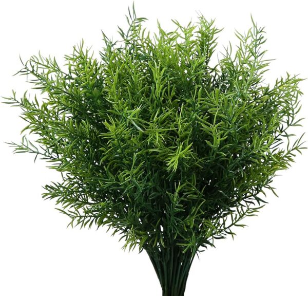 6175ac9bbdb9a1a8 Artificial Plants Flowers Grass Shrubs 8 Pack No Fade Faux Plastic Flowers Outdoor for Farmhouse Garden Porch Patio Indoor Wedding Decoration Greenery Fake Plants uv Resistant