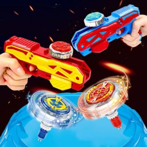 Luminous Rotating Gyro Gun Parents and Children Outdoor Battles Boys Light Toys