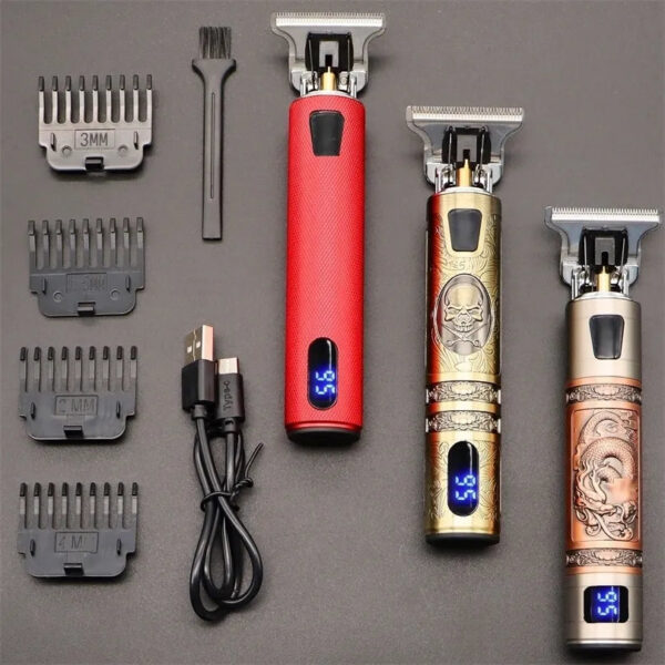 Barber Clipper Cordless Hair Cutting Beard Trimmer Shaving hine Wireless Electric Razor Men Shaver 220521