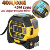 3in1 Laser Rangefinder 5m Tape Measure Ruler LCD Display Distance Meter Measurement Device Area Volumes Surveying Equipment