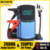 BUVAYE 4 in 1 Car Jump Air 150PSI Tyre Compressor Starter Device 10000mAh Power bank Digital Iatable Pump