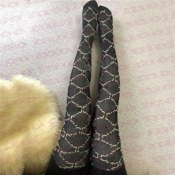 Letters Womens Leggings Tights Designer Socks Stockings Thicken Winter Keep Warm Pantyhose For Lady