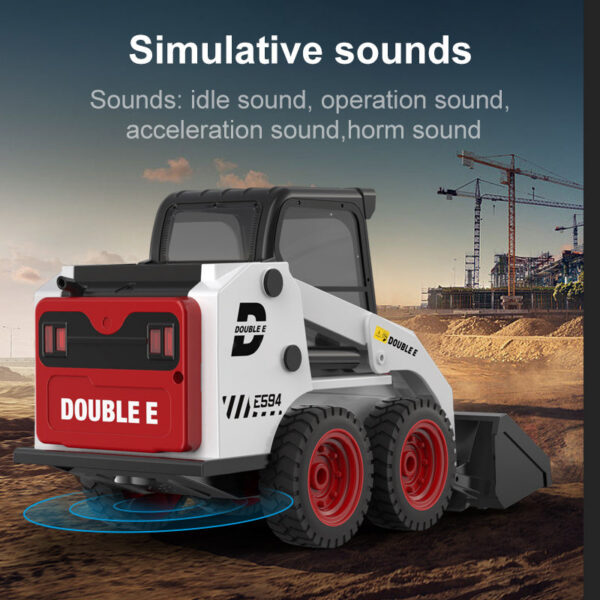61b0ad88431cc212 Double E E594 1/14 Remote Control Slip Loader RC Truck Engineering Vehicle Skid Steer pit Excavators Toys for Boys