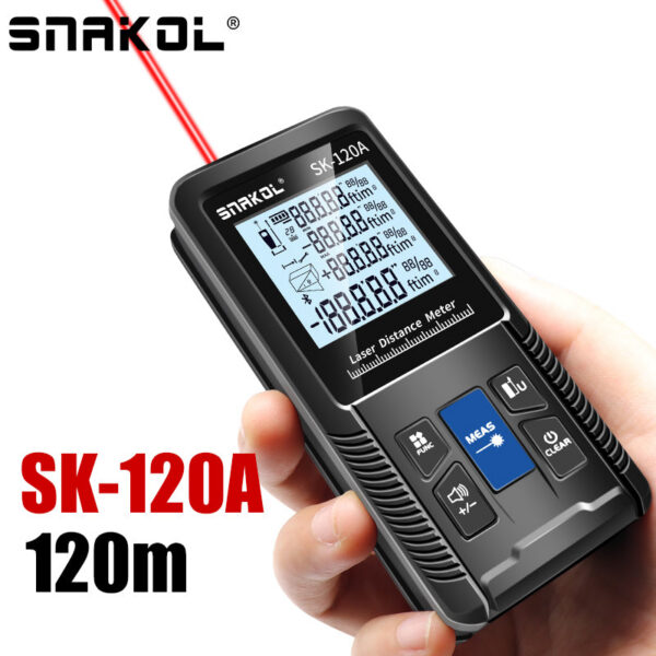 Snakol Laser Meter 40m 50m 70m 100m 120m Rangefinder Digital Range Finder Trena Roulette Ruler Distance Measuring Tape