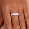 61c0628642e17f1c Sterling Sier 2.5-5 Carat Moissanite Diamond 5 Pcs Half Row Ring Trend Fashion Men Ladies Birthday Gift Wedding
