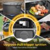 61c312264c066d23 2 Burner Portable Camping Stove Propane, Folding Propane Stove for Camping, Camp Stove with 17,000 BTU,Two Adjustable Burners Gas Camping Stove with Carrying Bag for Outdoor Cooking,BBQ
