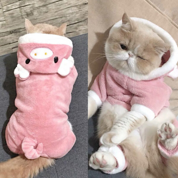 61ed38dd3febe747 Dog Soft Warm Fleece Jumpsuits Pet Clothing for Small Dogs Puppy Cats Clothes Chihuahua Yorkshire Costume Coat