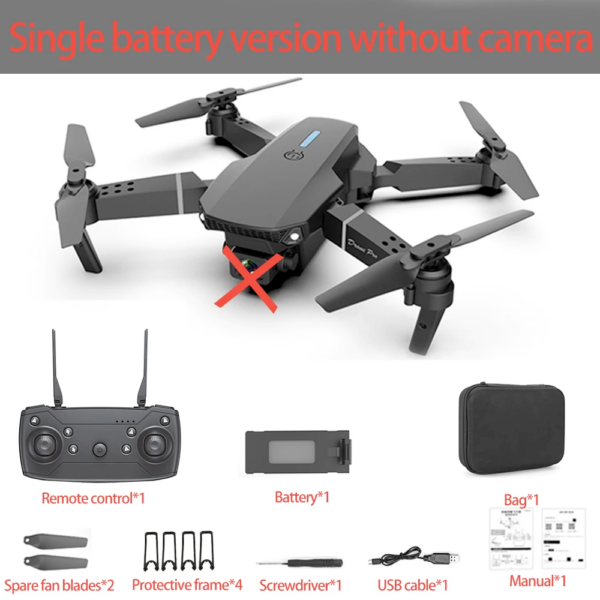 E88 Pro Drone WIFI FPV Mini Dron With Wide Angle HD 4K 1080P Camera Height Hold RC Plane Foldable Quadcopter Helicopter Gift Toy