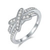 61f36b8c64057271 Follow Cloud 0.35 Carat Moissanite Wedding Diamond Band Women Rings X Cross Shape Sterling Sier D Color Ring Fine Jewelry
