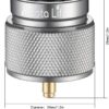 Camping Stove Gas Converter Propane to Butane EN417 Valve Output Camp Fuel Refill Canister Converter with 16 oz Tank Input-Detachable Stand