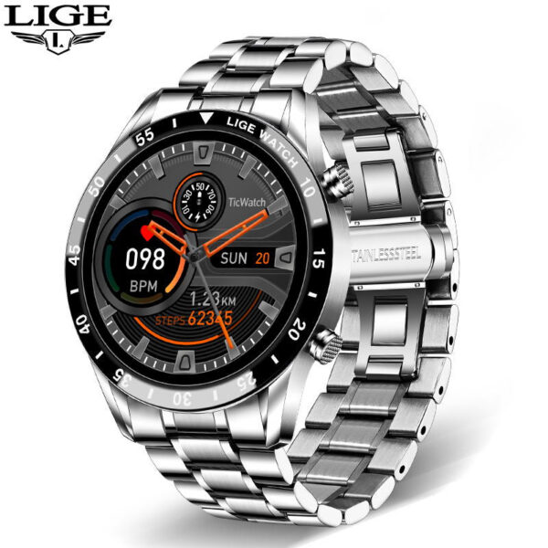 61fd209e1ca2b25a LIGE 2024 Smart Watch Full Circle Touch Screen Bluetooth Call Men Smartwatch Waterproof Sport Activity Fiess Watch+Box