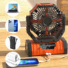 6203ed5a6411c7c6 20000mAh High-Capacity Battery LED Light Camping Fan Movable Wireless Air Circulators Outdoor Ventilador with Hook