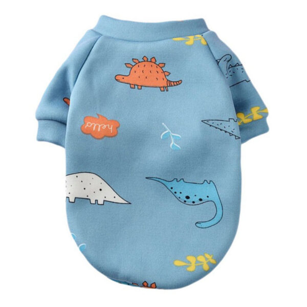 Pet Costume Cute Cotton Cartoon Printed Dog Cat Coat Pullover Soft Dogs Cats Sweatshirt Pets Clothing Outfits