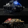 6217fd808bdd0d01 JJRC C8812 LED Light Full Scale Tracked Tank Simulation Model Toy RC Car Model Drift Remote Control Off-Road Vehicle Boy Gift