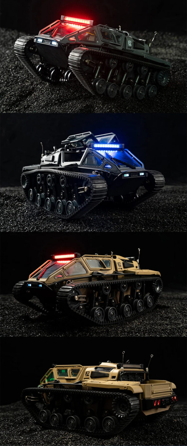 6217fd808bdd0d01 JJRC C8812 LED Light Full Scale Tracked Tank Simulation Model Toy RC Car Model Drift Remote Control Off-Road Vehicle Boy Gift