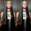 6228e7a7465481e4 Glueless Ready to Wear Transparent 13x4/13x6 Front Human Hair Plucked Pre Cut 5X5 Lace Closure Wig