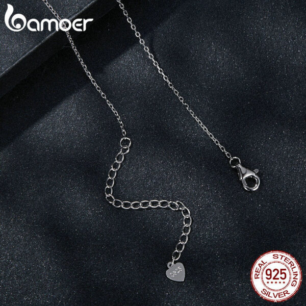 622ba6128f427a34 BAMOER Moissanite Pendant Necklace D Color VVS1 Lab Grown Diamond for Women Wedding Engagement Sterling Sier Fine Jewelry