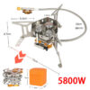 622dfb49de566a54 Outdoor Gas Foldable Portable 3 Head for Travel Picnic BBQ 5800W Big Power Camping Windproof Stove Burner