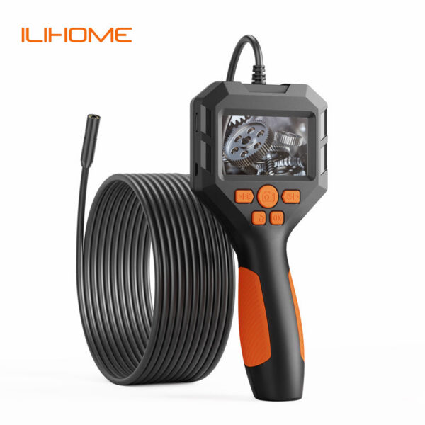 2.8'' IPS Screen Handheld Endoscope Camera Probe HD1080P Pipe Inspection Industrial Borescope Take Photo Record Video Waterproof