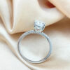 623630d23e7547fb NKHOG 1ct 2ct 3ct Oval Moissanite Ring Women Sterling Sier D Color VVS Pass Diamond Test Wedding Band No Fade Rings GRA