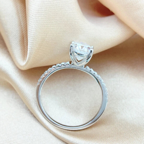 623630d23e7547fb NKHOG 1ct 2ct 3ct Oval Moissanite Ring Women Sterling Sier D Color VVS Pass Diamond Test Wedding Band No Fade Rings GRA