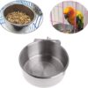 6247dd0f09dd5239 Pet Feeder Water,10oz 20oz 30oz Bird Hamster Small Animal Cup with Holder,Stainless Steel 10oz Cage Coop Hook Cup for Small Animal Cage Bowl (10oz Stainless Steel Bowl)