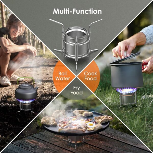 Lixada Spirit Burner,Alcohol Stove Burner Portable Outdoor Mini Spirit Stove for Hiking BBQ Cooking Picnic Camping Survival