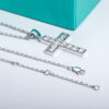 AnuJewel 3.5MM 2.2cttw D Color Moissanite Diamond Cross Pendant Necklace Sterling Sier Fine Jewelry Gifts Wholesale