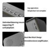 625d703af76bd771 1pc LED Digital Alarm Clock with Bluetooth ,Speaker Mirror Bedroom Office Decor Table Screen Temperature FM Radio