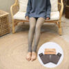 074 Winter Thicken Plus Veet Legs Fake Translucent Warm Fleece Autumn Stockings Tights Sexy Pantyhose 211221