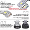 626a050e9a8b2c72 DAWNKNIGHT K8C 40W K7C Led Long Life Version H7 H4 H11 Led Headlight Bulb 3 Copper Tube Led Lights For Car H1 HB3 9005 HB4 9006