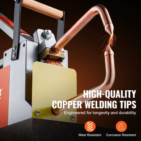 Portable Spot Welder, 1/8-inch Spot Welder Machine with 1.5KVA , Handheld Welding Tip Gun, Spot Welding Machine for Steel Plates