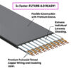 10/20/25/30/40/50/60cm Full Speed 4.0 PCIE X16 Riser Graphics Card Extension Cable GPU PCI-E flexible Shielded Extender