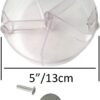 Bird Creative Foraging System Wheel Seed Food Ball Rotate Training Toy for Small and Medium Parrots Parakeet Cockatiel Conure (Clear)
