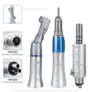 6294edd9d4e64e20 Dental EX-203C Low Speed Handpiece Kit Straight Contra Angle 2/4 Hole Air Turbine 1:1 Direct Drive External Channel Fit Pana MAX