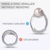 Sizer Loose Rings 12 Pack, 2 Sizes Different Band Widths u2013 Silicone Size Adjuster - Invisible Ring Guards for Women and Men by 5 STARS UNITED