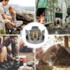 62bb4fbcbe8ffdda JIAHEY Mini Spirit Burner Windshield Alcohol Camping Stove Alloy Brass Lightweight Adjustable Temperature Alcohol Stove for Backpacking Hiking Outdoor, BBQ Cooking Picnic