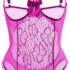 62bc3eabb1112b8f Lingerie for Women Sexy Teddy One-Piece Lace Babydoll Bodysuit Nightie Plus Size
