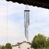 62bd1dcefd44a5e4 1piece 12 Tubes Aluminum Alloy Wind Chimes with Hook Gold/sier Bells for Outside Home Wedding Party Memorial Decoration Gifts