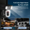 62c0aa925b9a87f2 LS VISION 12MP 6K 10X Zoom Dual Screen Solar Camera Outdoor 4G/WiFi 2 In 1 Three Lens Dual PIR Detection Auto Tracking CCTV Cam