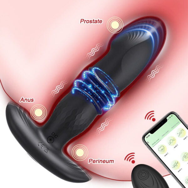 62c6fb5466fb2293 Telescc Vibrating Butt Plug APP Vibrator Wireless Remote Sex Toys for Women Ass Anal Dildo Prostate Massager Buttplug
