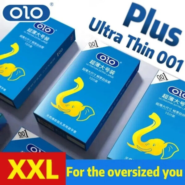 62ddb86c7e2ae5f8 10Pcs 0.01 Ultra Thin Condom 55mm XXL Size Sex Toys for Adult Contraception Sleeves for Penis Plus Size Safety Condoms Sex Tools