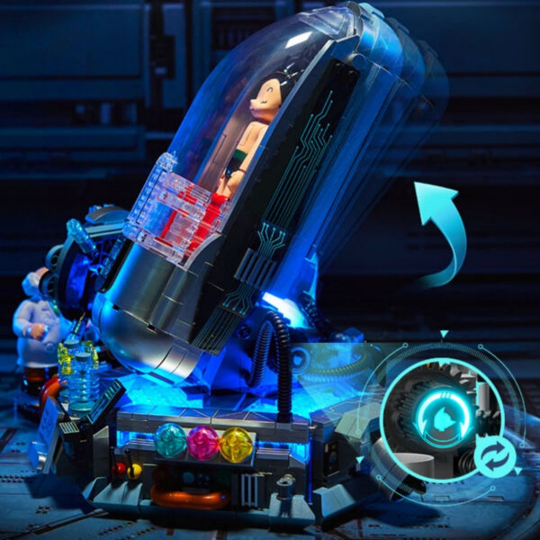 62debfb25511d4e0 Pantasy Astro Boy Block Kit Awakening Moment Diy Cartoon Robot Puzzle Building Model Toys Collection Desktop Ornaments