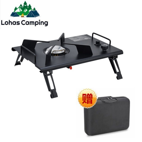 62e2d0c6bd802538 Lohascamping Portable IGT Burner High power Camping Stove Table Butane flat Folding Gas Furnace igt table