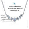 62e60c1d8bdbae92 Moissanite Necklace for Woman Wedding Fine Jewely with Certificates 925 Sterling Sliver Plated 18k White Gold Necklace
