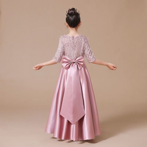 Kids for Girls Costumes Wedding Birthday New Year Party Evening Elegant Princess Summer Children’s Dress 4-12 Years K47