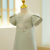 2024 Flower Girl Dress s For Wedding Children 1st Birthday Baptism Dresse Kids Beading Girls chi-pao Baby Infant Party Wear Gown